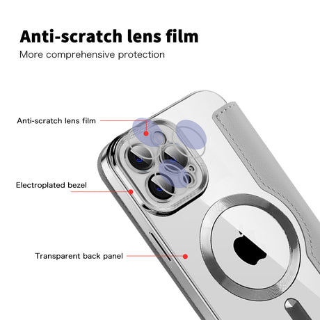 Husa de protectie Techsuit SmartMag Book compatibil cu iPhone 12, Gri