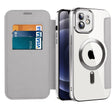 Husa de protectie Techsuit SmartMag Book compatibil cu iPhone 12, Gri