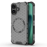 Husa de protectie Techsuit HoneyComb Shield MagSafe compatibil cu iPhone 17, Negru