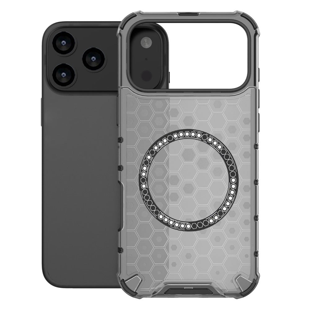 Husa de protectie Techsuit HoneyComb Shield MagSafe compatibil cu iPhone 17 Pro Max, Negru