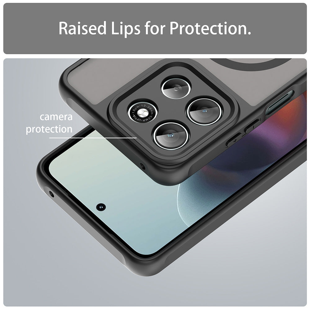 Husa de protectie Techsuit HaloFrost II MagSafe compatibil cu Motorola Moto G56, Negru