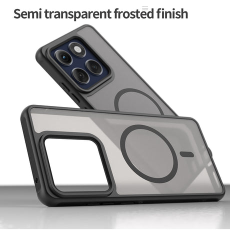 Husa de protectie Techsuit HaloFrost II MagSafe compatibil cu Motorola Edge 60 Pro, Negru