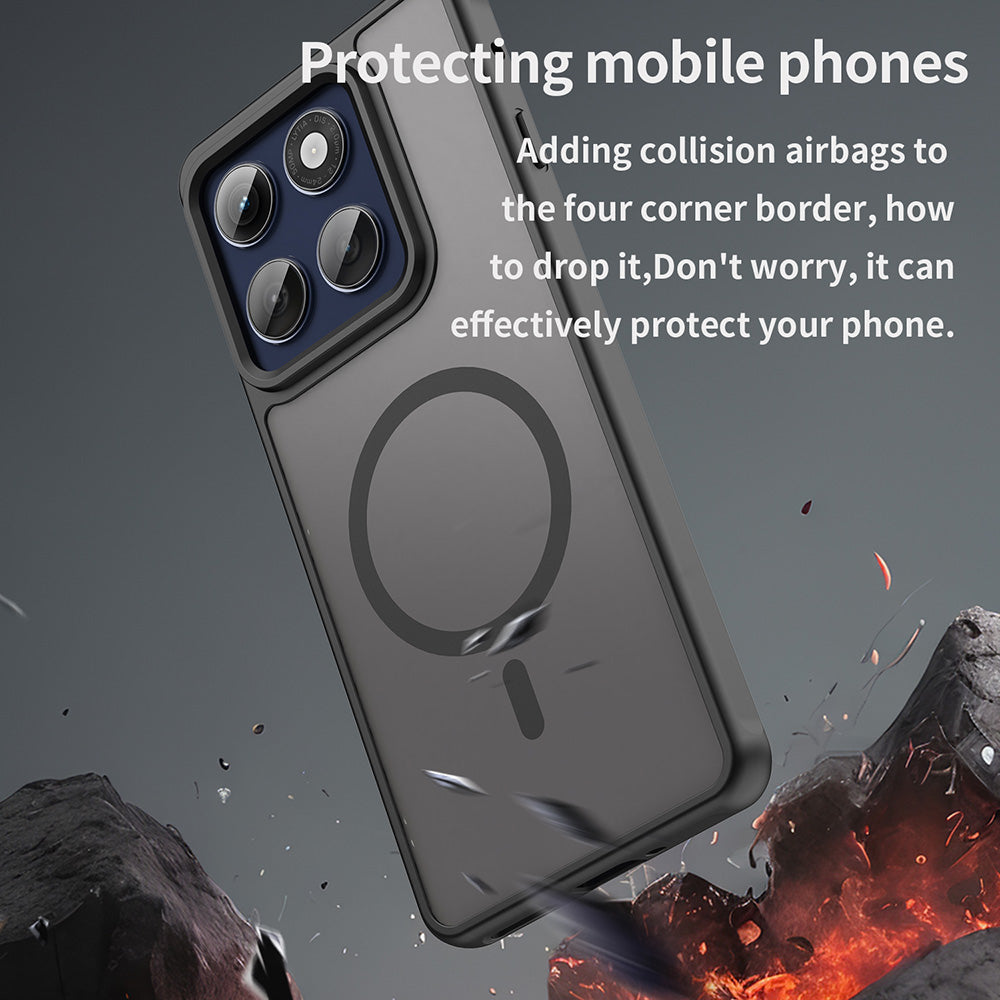Husa de protectie Techsuit HaloFrost II MagSafe compatibil cu Motorola Edge 60 Pro, Negru