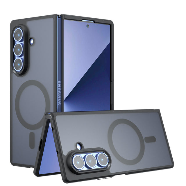 Husa de protectie Techsuit PureFrost MagSafe compatibil cu Samsung Galaxy Z Fold7, Negru Mat