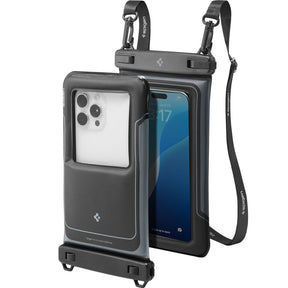 Spigen (set de 2) Waterproof Case A611P (ACS09348), IPX8, for Phone, max 6.9", Negru Mat
