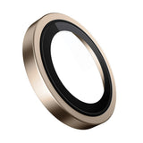 Folie de protectie Blueo Original Metal Frame Lens compatibil cu iPhone 16 Pro / iPhone 16 Pro Max, Auriu En Titanium