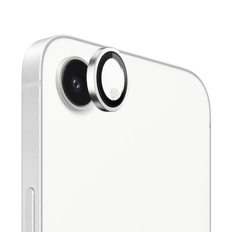Folie de protectie Blueo Original Metal Frame Lens compatibil cu iPhone 16e / iPhone 17e, Argintiu