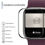 Folie de protectie smartwatch Blueo High Molecule Screen Protector with Dust Removal Locator compatibil cu Apple Watch 4/5/6/SE/SE 2 (40mm), Negru