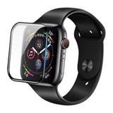 Folie de protectie smartwatch Blueo High Molecule Screen Protector with Dust Removal Locator compatibil cu Apple Watch 4/5/6/SE/SE 2 (40mm), Negru