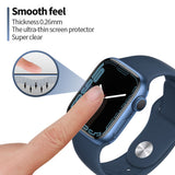 Folie de protectie smartwatch Blueo High Molecule Screen Protector with Dust Removal Locator compatibil cu Apple Watch 4/5/6/SE/SE 2 (40mm), Negru