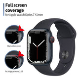 Folie de protectie smartwatch Blueo High Molecule Screen Protector with Dust Removal Locator compatibil cu Apple Watch 4/5/6/SE/SE 2 (40mm), Negru