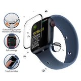 Folie de protectie smartwatch Blueo High Molecule Screen Protector with Dust Removal Locator compatibil cu Apple Watch 4/5/6/SE/SE 2 (40mm), Negru