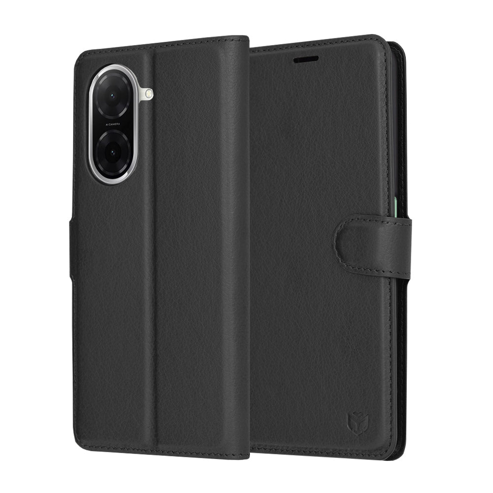 Husa de protectie Techsuit Leather Folio compatibil cu Xiaomi Redmi A5 4G (Regional), Negru