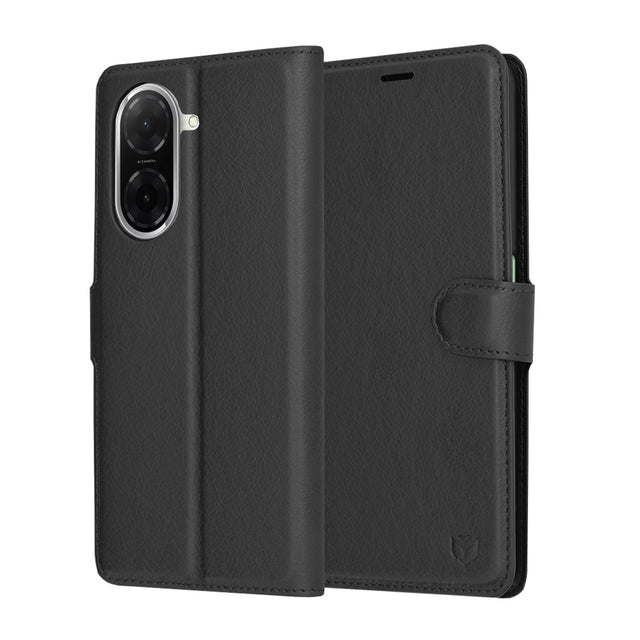 Husa de protectie Techsuit Leather Folio compatibil cu Xiaomi Redmi A5 4G (Regional), Negru