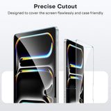 Husa de protectie tableta Blueo HD Tempered Glass compatibil cu iPad Pro 13 (2024) / iPad Pro 13 (2025), Transparent