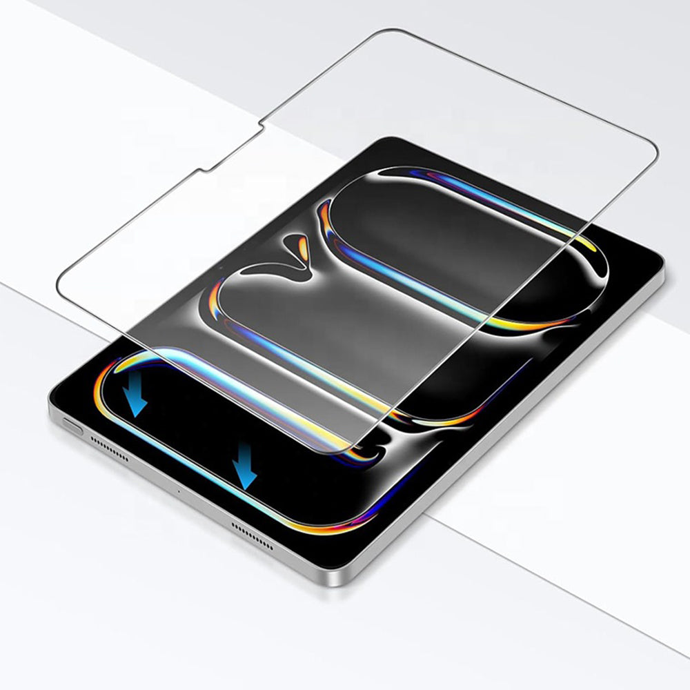 Husa de protectie tableta Blueo HD Tempered Glass compatibil cu iPad Pro 11 (2024) / iPad Pro 11 (2025), Transparent