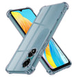 Husa de protectie Techsuit Shockproof Clear Silicone compatibil cu Oppo A38 / A18, Negru Fumuriu