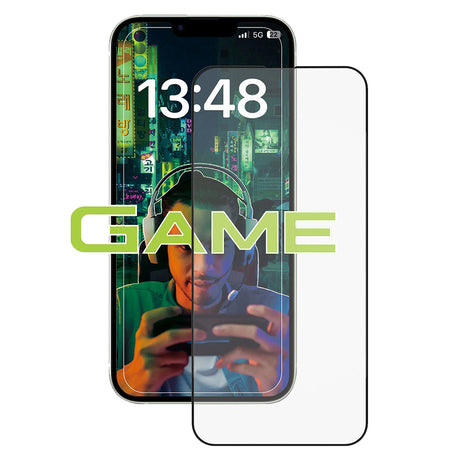 Folie de protectie ANANK 2.5D Anti-fingerprint compatibil cu iPhone 14, Negru