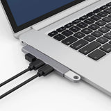 Hub/Dock Techsuit Docking Station ZenithDock 4 in 1 (H14), USB to 3x USB 2.0, 1x USB 3.0, Gri