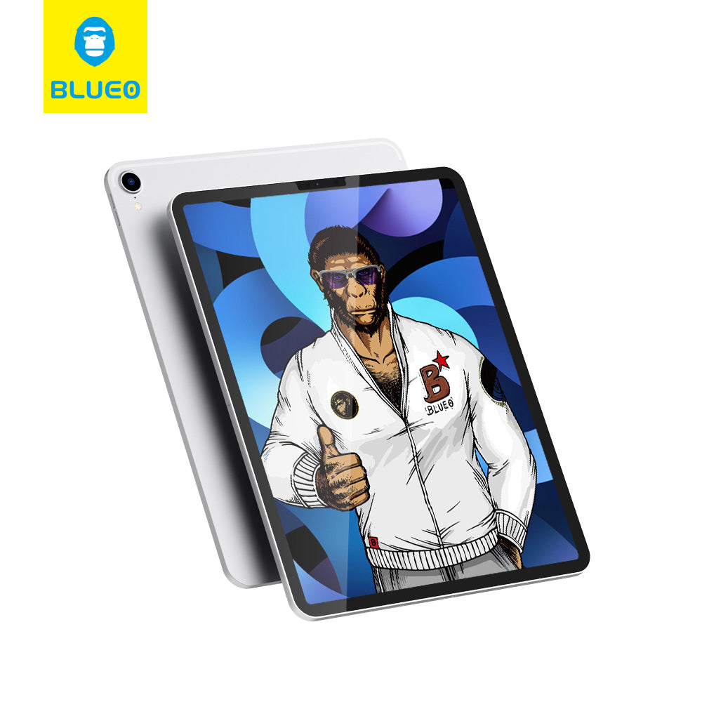 Husa de protectie tableta Blueo Anti-Blue Tempered Glass compatibil cu iPad Air 4 / 5 (2020/2022) / Pro 11 (2018 / 2020 / 2021 / 2022), Transparent