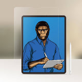 Husa de protectie tableta Blueo Special Writing Screen Protector compatibil cu iPad 10.2" (2021 / 2020 / 2019), Transparent Mat