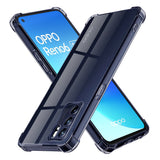 Husa de protectie Techsuit Shockproof Clear Silicone compatibil cu Oppo Reno6 5G, Negru Fumuriu