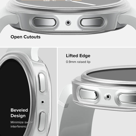 Husa de protectie smartwatch Ringke (set de 2) Slim Case compatibil cu Samsung Galaxy Watch8 Classic, Transparent / Alpine Clear