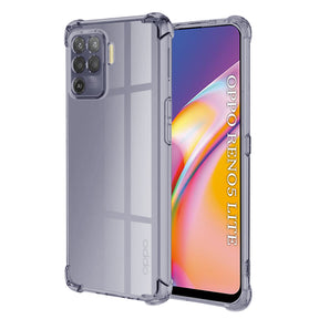 Husa de protectie Techsuit Shockproof Clear Silicone compatibil cu Oppo Reno5 Lite / Oppo A94 4G, Negru Fumuriu