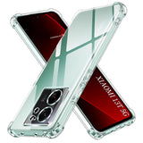 Husa de protectie Techsuit Shockproof Clear Silicone compatibil cu Xiaomi 13T / 13T Pro, Transparent