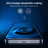 Folie de protectie Blueo 2.5D Silk Full Cover HD Glass (set de 5) compatibil cu iPhone 15 Plus / iPhone 16 Plus, Negru