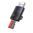 Stocare Yesido Card Reader (GS36), USB, High-speed, Aluminum Alloy, Support 1TB, Plug and Play, TF Card, Negru