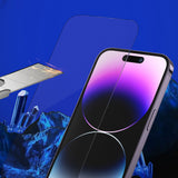 Folie de protectie Blueo Premium Sapphire Non Breaking / Scratching 9H Glass compatibil cu iPhone 15 Pro Max, Negru