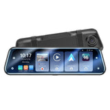 Gadget Yesido Rearview Mirror with Dash Cam (KM24), Carplay, Android Auto, AirPlay, BT5.2, Adjustable Camera, Negru