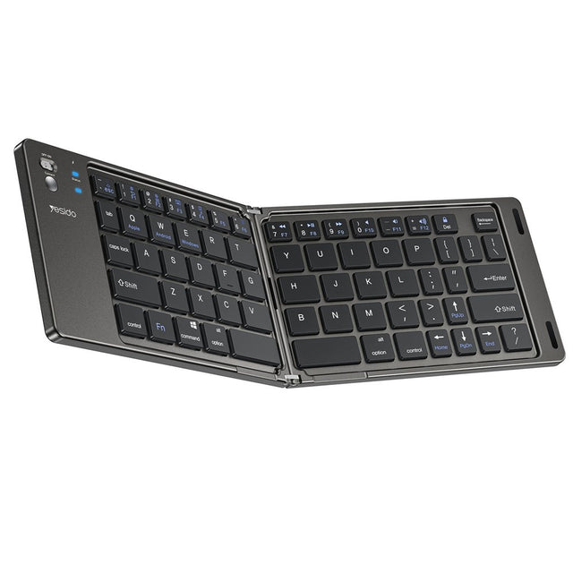 Tastatura/Mouse Yesido Foldable Keyboard (KB27), Type-C, 150mAh, Bluetooth 5.0, Compact Design, Ultra-Thin, Negru