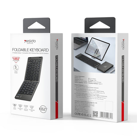 Tastatură Yesido Foldable Keyboard KB27 neagră