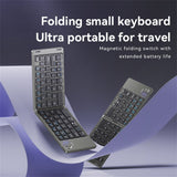 Tastatura/Mouse Yesido Foldable Keyboard (KB27), Type-C, 150mAh, Bluetooth 5.0, Compact Design, Ultra-Thin, Negru