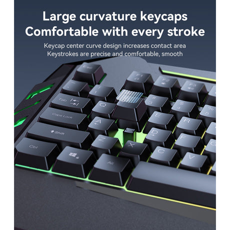 Tastatura Mecanica Yesido (KB21), 104 Taste, RGB, Negru