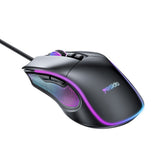 Tastatura/Mouse Yesido Wired Gaming Mouse (KB20), with RGB Light, DPI:1000-7200, USB, Windows/XP/7/8/10/11/MAC 05, 110cm, Negru