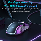 Tastatura/Mouse Yesido Wired Gaming Mouse (KB20), with RGB Light, DPI:1000-7200, USB, Windows/XP/7/8/10/11/MAC 05, 110cm, Negru