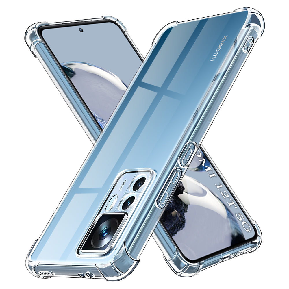 Husa de protectie Techsuit Shockproof Clear Silicone compatibil cu Xiaomi 12T / 12T Pro, Transparent