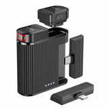 Casti Yesido Lavalier Microphone 2in1 (KR19), Magnetic Button, CD-Quality Audio, 360° Omnidirectional, 600mAh, 2.4GHz, Negru