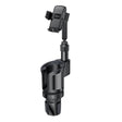 Suport Yesido 2in1 (C273), Cup Storage and Phone Mount, Flexible Viewing Angles, for 4.7 to 7.2inches Phones, Negru