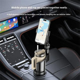 Suport Yesido 2in1 (C273), Cup Storage and Phone Mount, Flexible Viewing Angles, for 4.7 to 7.2inches Phones, Negru