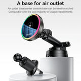 Suport Yesido with Wireless Charging (C315), for Air Outlet/Dashboard, Magnetic, Intelligent Management, 15W, Negru