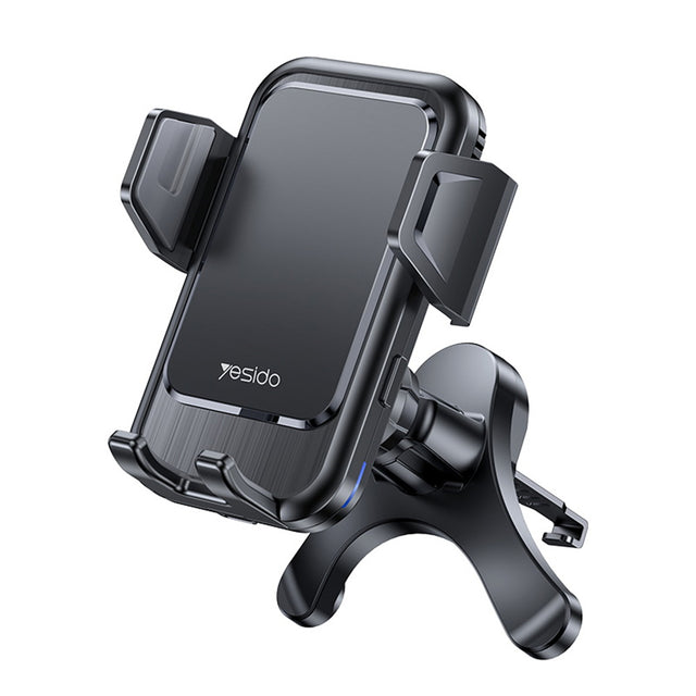 Suport Yesido with Wireless Charging (C312), for Air Vent, Automatic Clip, Smart Induction, 15W, 4.7 - , Negru