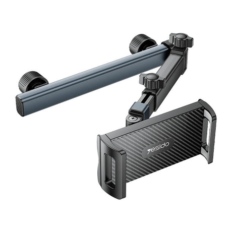 Suport Yesido (C294), for Headrest, 360, Telescopic, Extra Wide Clamping Arm, 4.7 - , Negru