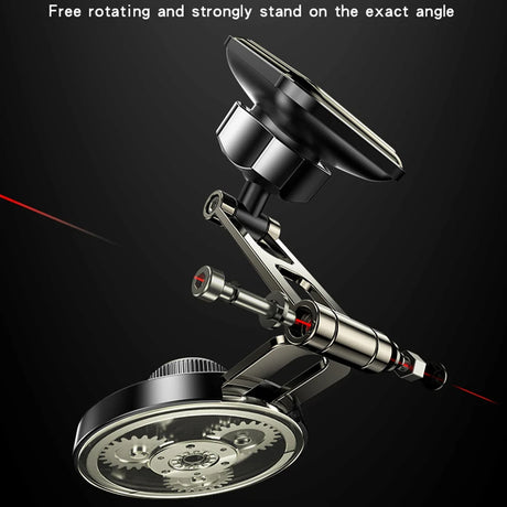 Suport Yesido (C264), Magnetic, for Dashboard/Windshield, 360°, Folding Clamp Arm, Zinc Alloy, Negru
