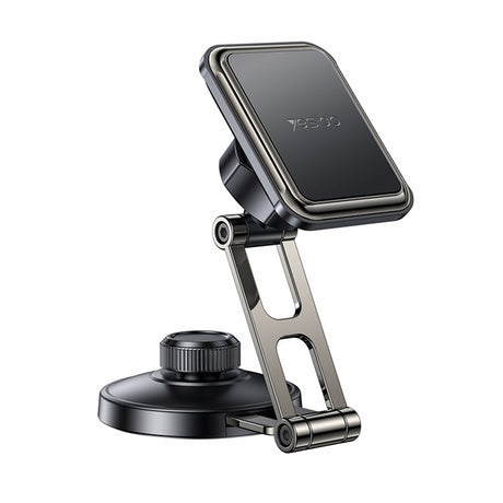 Suport Yesido (C264), Magnetic, for Dashboard/Windshield, 360°, Folding Clamp Arm, Zinc Alloy, Negru
