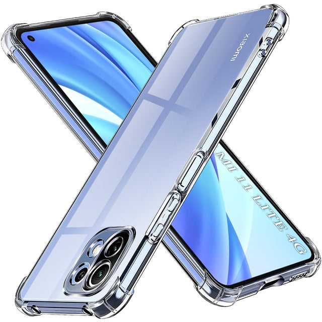 Husa de protectie Techsuit Shockproof Clear Silicone compatibil cu Xiaomi Mi 11 Lite 4G / Mi 11 Lite 5G / 11 Lite 5G NE, Transparent