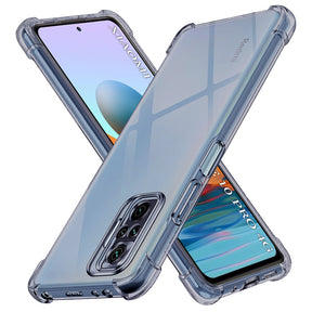 Husa de protectie Techsuit Shockproof Clear Silicone compatibil cu Xiaomi Redmi Note 10 Pro / Note 10 Pro Max, Negru Fumuriu
